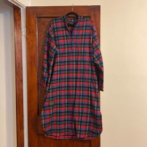 Vermont Flannel plaid nightgown